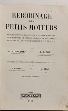 Rebobinage des petits moteurs. Braymer Roe