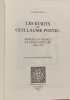 Les &eacute;crits de Guillaume Postel. Claude Postel