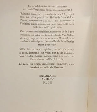 Louis Pergaud - édition du cinquantenaire - Le roman de Miraut + La vie des bêtes + De Goupil à Margot + La guerre des boutons + Les rustiques + ...