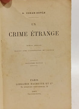 Un crime étrange - 3e éd. A. Conan Doyle