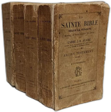 La Sainte Bible selon la Vulgate - Ancien Testament TOME I II et III (8e éd.) + Ancien Testament. L'abbé J.-J. Glaire