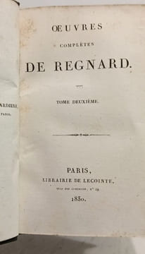 Oeuvres complètes de Regnard - TOME DEUXIEME. Regnard