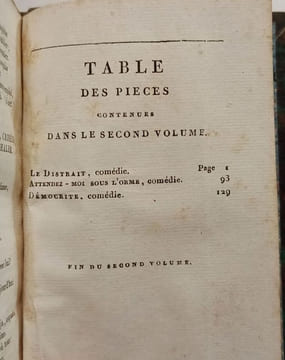 Oeuvres complètes de Regnard - TOME DEUXIEME. Regnard