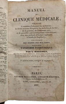 Manuel de clinique médicale - 3e éd. revue corrigée et augmentée. L. Martinet