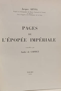 Pages de l'épopée impériale. Arnna