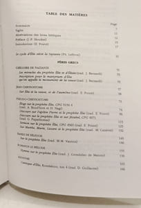 LE SAINT PROPHETE ELIE D'APRES LES PERES DE L'EGLISE - Spiritualité orientale n°53