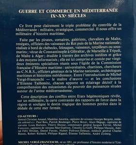 Guerre et commerce en Méditerranée: IX-XXe siècles