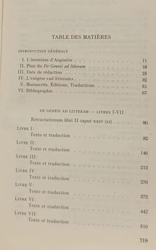 Oeuvres de Saint Augustin 48 La Genèse au sens littéral en douze livres (I-VII). Œuvres de Saint Augustin