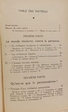Manifeste au service du personnalisme. Emmanuel Mounier