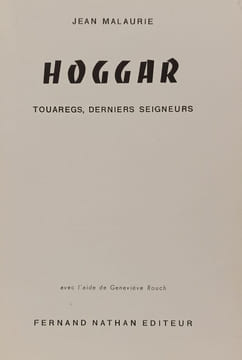 Hoggar. Jean Malaurie