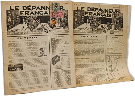 Le dépanneur français - 1re année (1946-47) n°1-2-3-4-5 + 2eme année (1948) n°6. Collectif