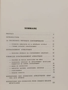 Entraînement athlétique. lucien demeilles