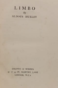 Limbo. Aldous Huxley