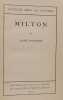 English Men of Letters : Milton. Mark Pattison