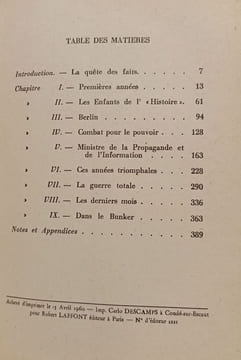 Goebbels - Sa Vie Sa Mort. Roger Manvell et Heinrich Fraenkel