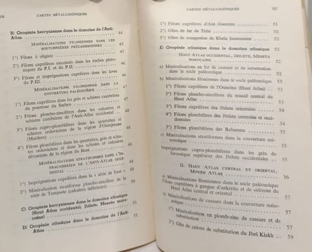 Notice explicative des cartes métallogéniques du Maroc au 1/2.000.000 --- Notes et mémoires n°169. A. AGARDI L. BOULLAUDON J. DECHELLES A. HAMEURT ...