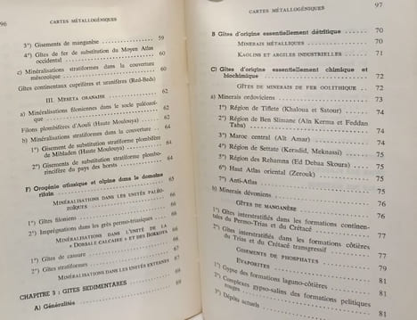 Notice explicative des cartes métallogéniques du Maroc au 1/2.000.000 --- Notes et mémoires n°169. A. AGARDI L. BOULLAUDON J. DECHELLES A. HAMEURT ...
