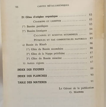 Notice explicative des cartes métallogéniques du Maroc au 1/2.000.000 --- Notes et mémoires n°169. A. AGARDI L. BOULLAUDON J. DECHELLES A. HAMEURT ...