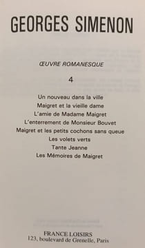 Tout Simenon - Œuvre romanesque - Tome 4 + Tome 7 + Tome 8. GEORGES SIMENON