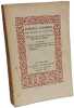 Po&eacute;sies choisies de Pierre de Ronsard - Prose et Vers - TOME 1. Pierre de Ronsard