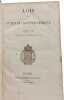 Lois et actes du gouvernement. Tome VII Avril 1793 &agrave; Vend&eacute;miaire an II. Collectif