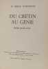 Du cr&eacute;tin au g&eacute;nie - edition speciale revisee. Dr Serge Voronoff