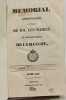 M&eacute;morial administratif - ANNEE 1840 - TOME XIII. Collectif