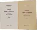 Lettres &agrave; Michel Butor Tome 1 (1956-1967) + Tome 2 (1968-1978). Georges Perros