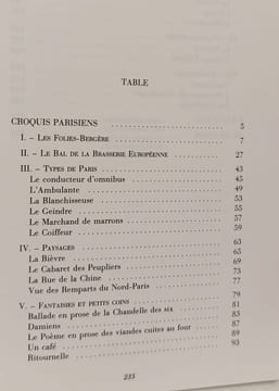 Croquis Parisiens à vau l'eau un dilemme. J.K. Huysmans