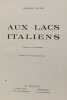 Aux lacs italiens - Couverure de DESPIERRE. Gabriel Faure