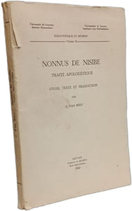 Nonnus de Nisibe : Traité apologétique - étude texte et traduction