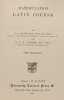 Matriculation Latin Course. B. J. Hayes  M.A. Lond. and Camb. and A. J. F. Collins  M.A. Oxon