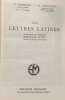 Les Lettres Latines - Histoire Litterature Principales Oeuvres Morceaux Choisis. R. Morisset  G. Th&eacute;venot