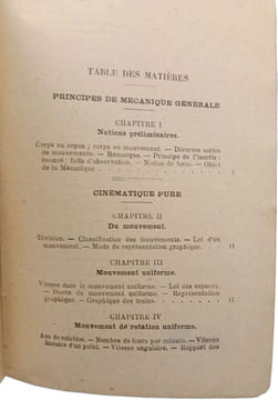 La Mécanique - Premier volume: mécanique générale - 3e éd. C. Caillard et J. Fouquet