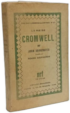 La vie de Cromwell -- COLLECTION VIES DES HOMMES ILLUSTRES N° 27. John Drinkwater