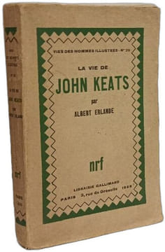 La vie de John Keats. Albert Erlande
