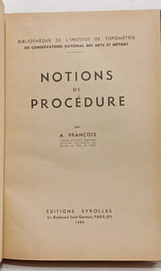 Notions de procédure