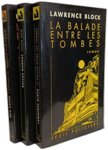 3 livres collection seuil policiers: La Balade entre les tombes + Lover man + L'énigme du pavillon aux grues --- 3 livres