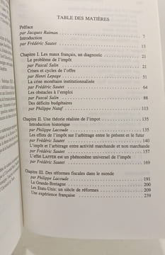 Action ou taxation : Le défi fiscal français. Lacoude Philippe