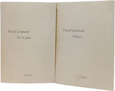 Pascal Quignard - Dernier Royaume - Tome 2 Sur le jadis + Tome 3 Abimes