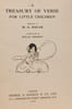 A Treasury of Verse for Little Children. M. G. Edgar