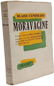 Moravagine. Suivi de "Pro Domo : comment j'ai écrit Moravagine". Blaise Cendrars