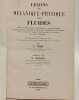 Le&ccedil;ons de m&eacute;canique-physique des fluides. A. Tenot Toussaint