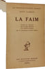 La faim. Knut Hamsun