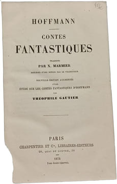 Contes fantastiques. Hoffmann