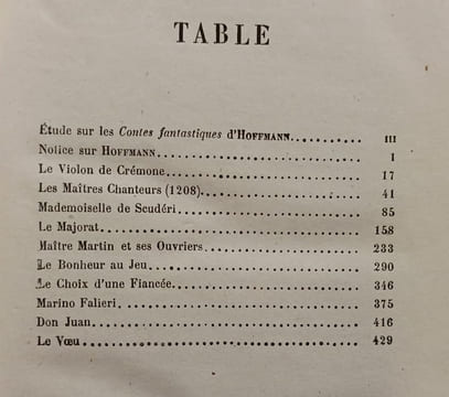 Contes fantastiques. Hoffmann