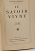 Le savoir vivre. Louise Clermont