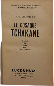 Le Cosaque Tchakane - collection l'oriflamme