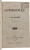 Les Confidences. A. De Lamartine