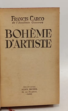 Bohème d'artiste. Francis Carco
